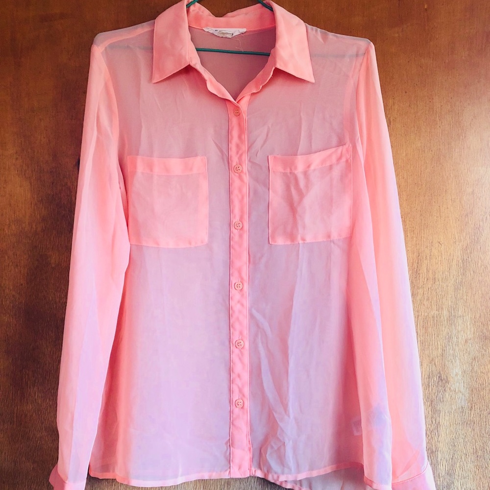 Sheer Button Up